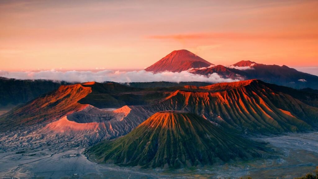 Sunrise view at Mount Bromo, East Java, Indonesia