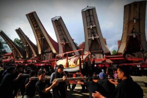 Rambu Solo Toraja funeral ceremony in Indonesia honoring the deceased