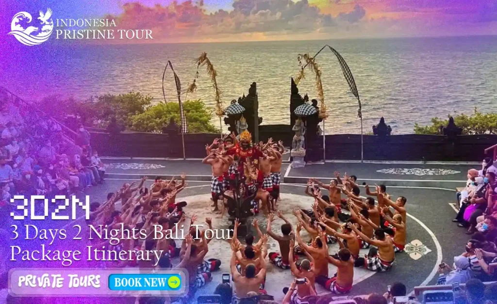 3 Days 2 Nights Bali tour itinerary featuring Uluwatu, Tanah Lot, and Ubud