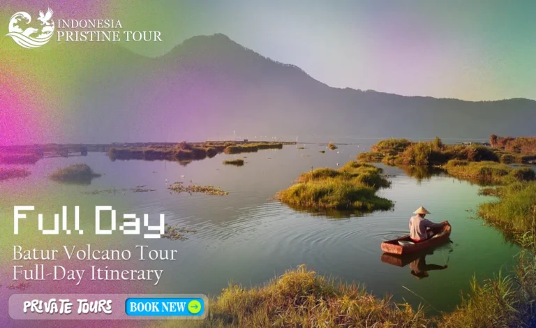 Batur Volcano full-day tour with sunrise view, Mount Batur hike, and Lake Batur scenery in Bali