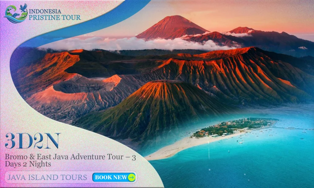 “Bromo & East Java Adventure Tour 3 Days 2 Nights exploring Mount Bromo sunrise, volcanic landscapes, and East Java highlights.”