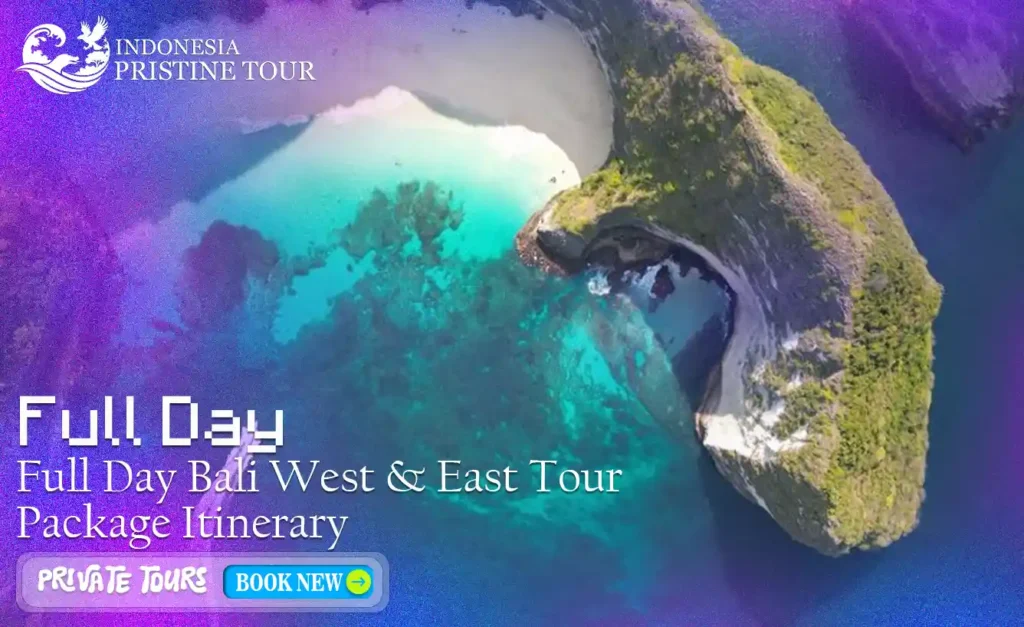 Full day Bali West and East tour package itinerary featuring temples, landscapes, and cultural attractions