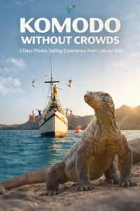 Panoramic sunrise view from Padar Island during a private Komodo sailing trip from Labuan Bajo