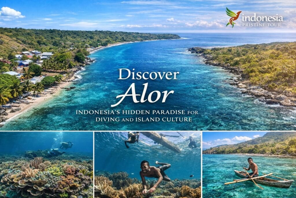 Alor Island Tour Package & Itinerary featuring pristine beaches, diving spots, and traditional villages in East Nusa Tenggara, Indonesia