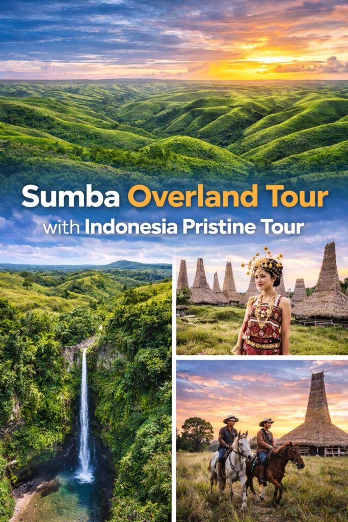Sumba Overland Tour across Sumba Island with beaches, waterfalls, and villages