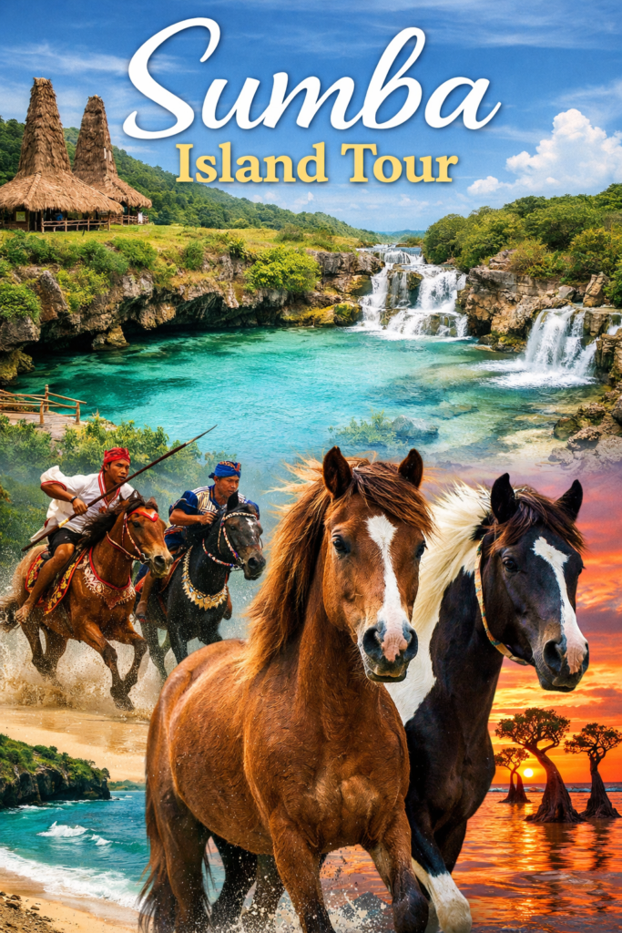 Sumba Island Tour Indonesia with scenic landscapes, culture, and pristine beaches