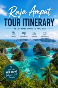 Raja Ampat Tour Itinerary tropical islands aerial view.